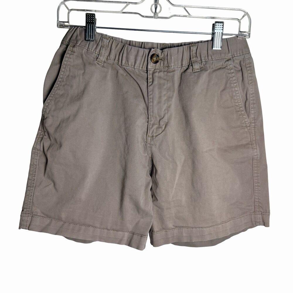 Bear Bottom Drawstring Shorts Mens M Tan 7” Inseam Elastic Waist Casual Preppy